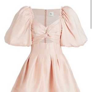 NWT! Aje | dust pink puff sleeve dress
